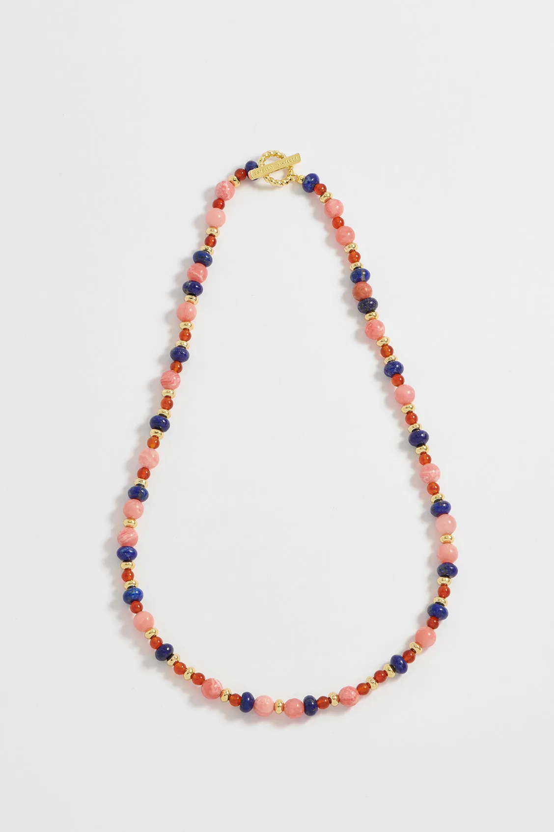 Mixed Gemstone T-Bar Necklace sold by Estella Bartlett