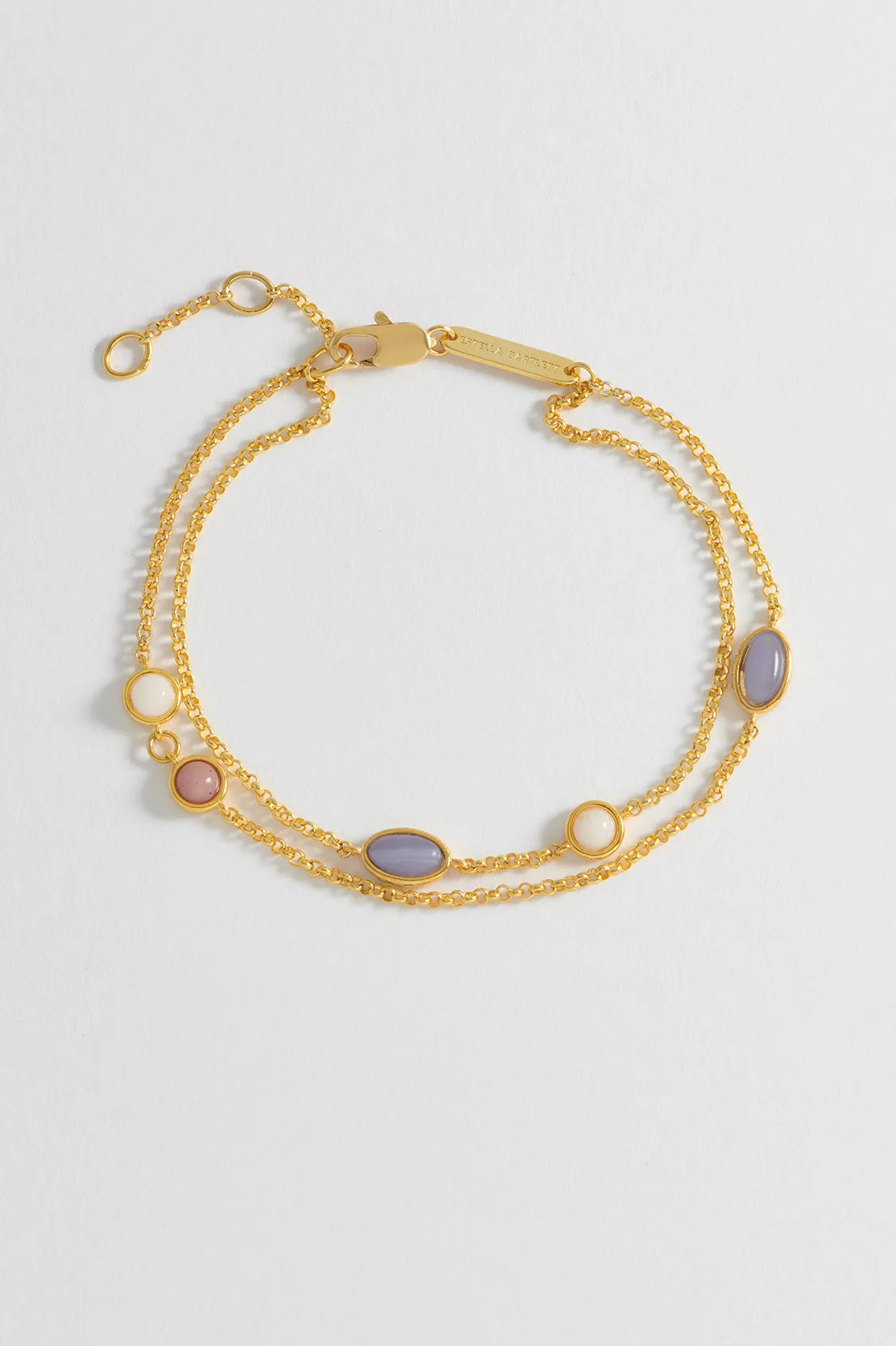 Gemstone Double Chain Bracelet sold by Estella Bartlett