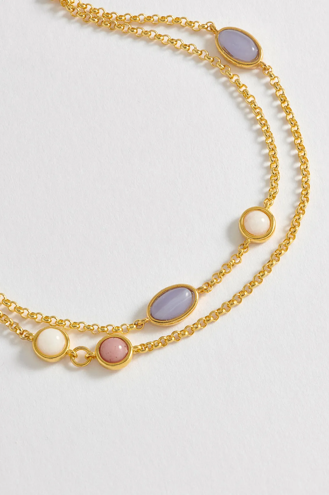Gemstone Double Chain Bracelet sold by Estella Bartlett product image thumbnail 4