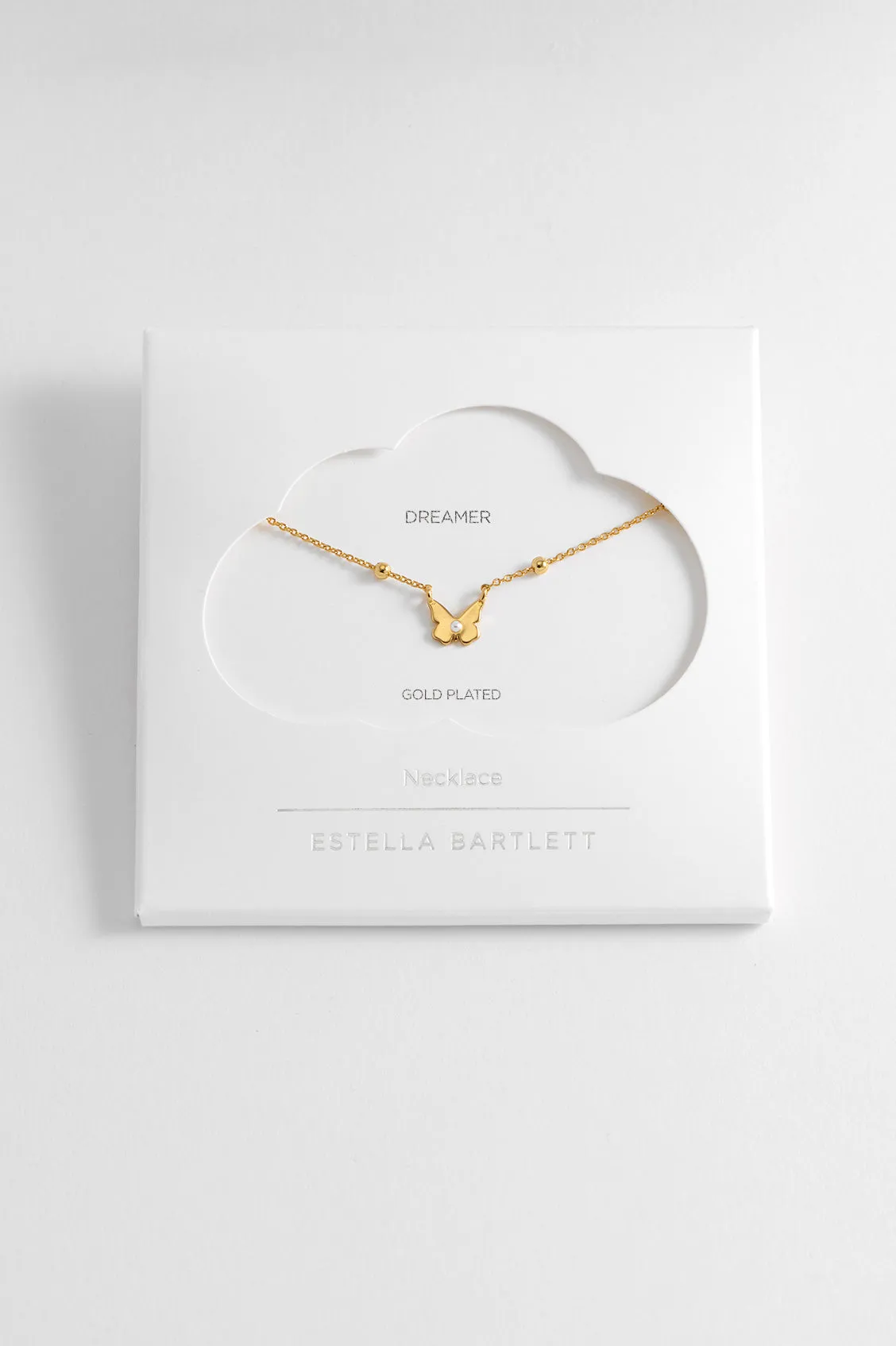 Pearl Butterfly Necklace sold by Estella Bartlett