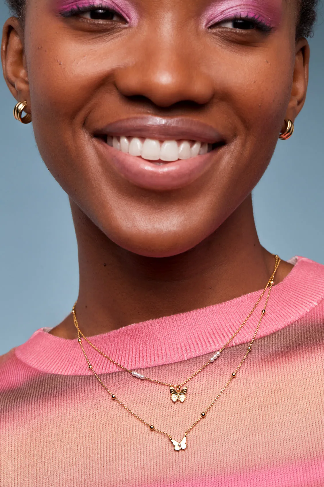 Pearl Butterfly Necklace sold by Estella Bartlett product image thumbnail 4