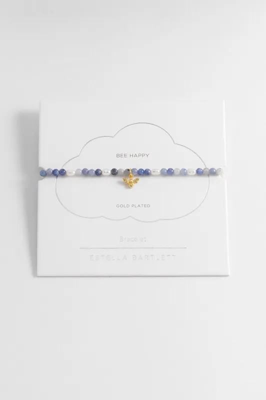 Gemstone Pearl Bee Bracelet sold by Estella Bartlett