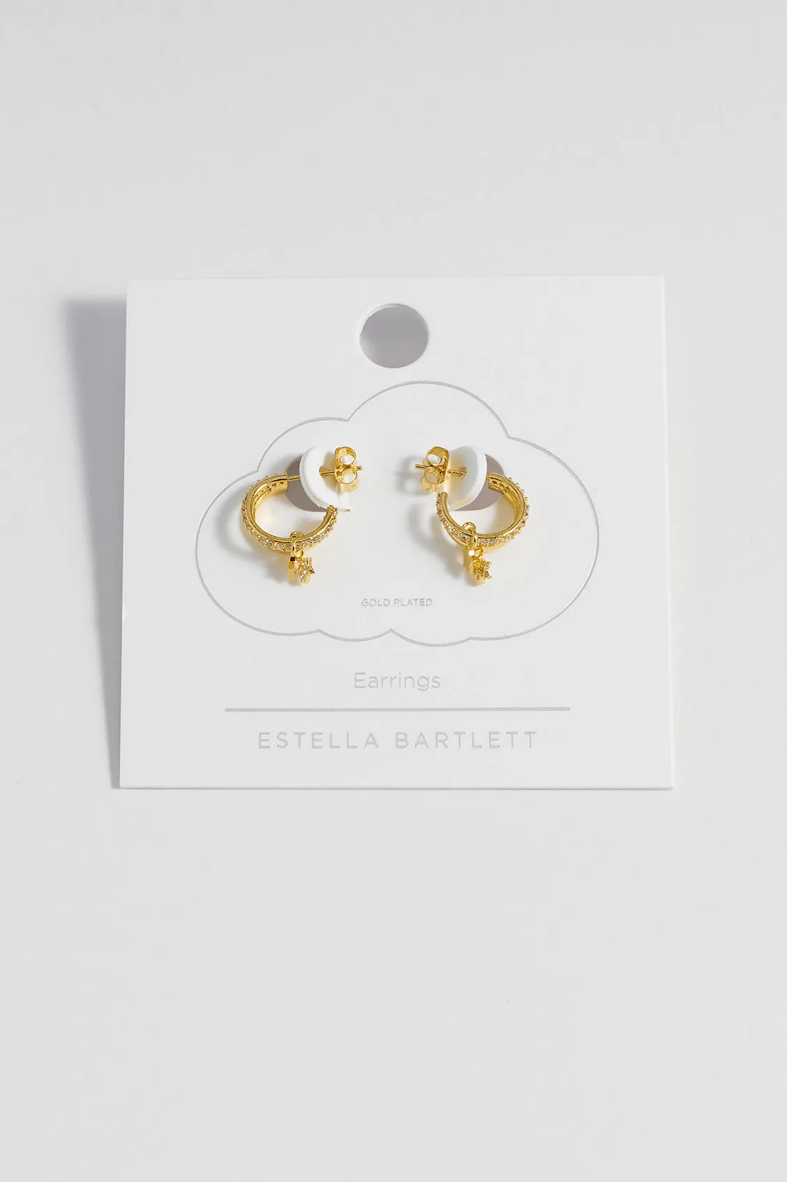 Duo Pave Star Hoops sold by Estella Bartlett product image thumbnail 5
