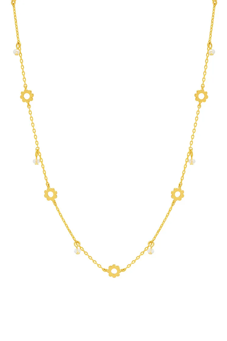 Flower Crystal Necklace sold by Estella Bartlett product image thumbnail 4