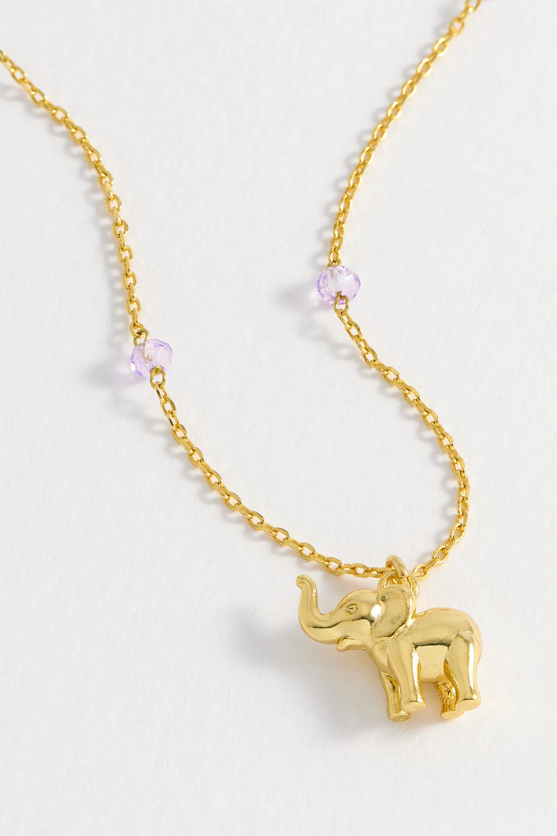Lilac Elephant Necklace sold by Estella Bartlett product image thumbnail 2