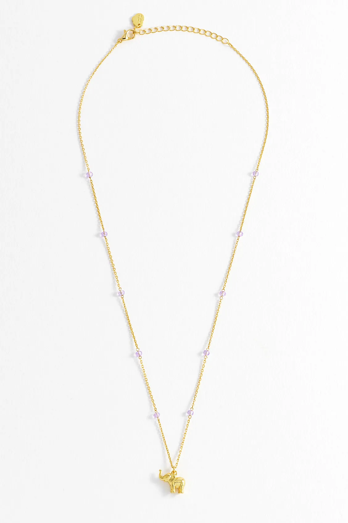 Lilac Elephant Necklace sold by Estella Bartlett product image thumbnail 4