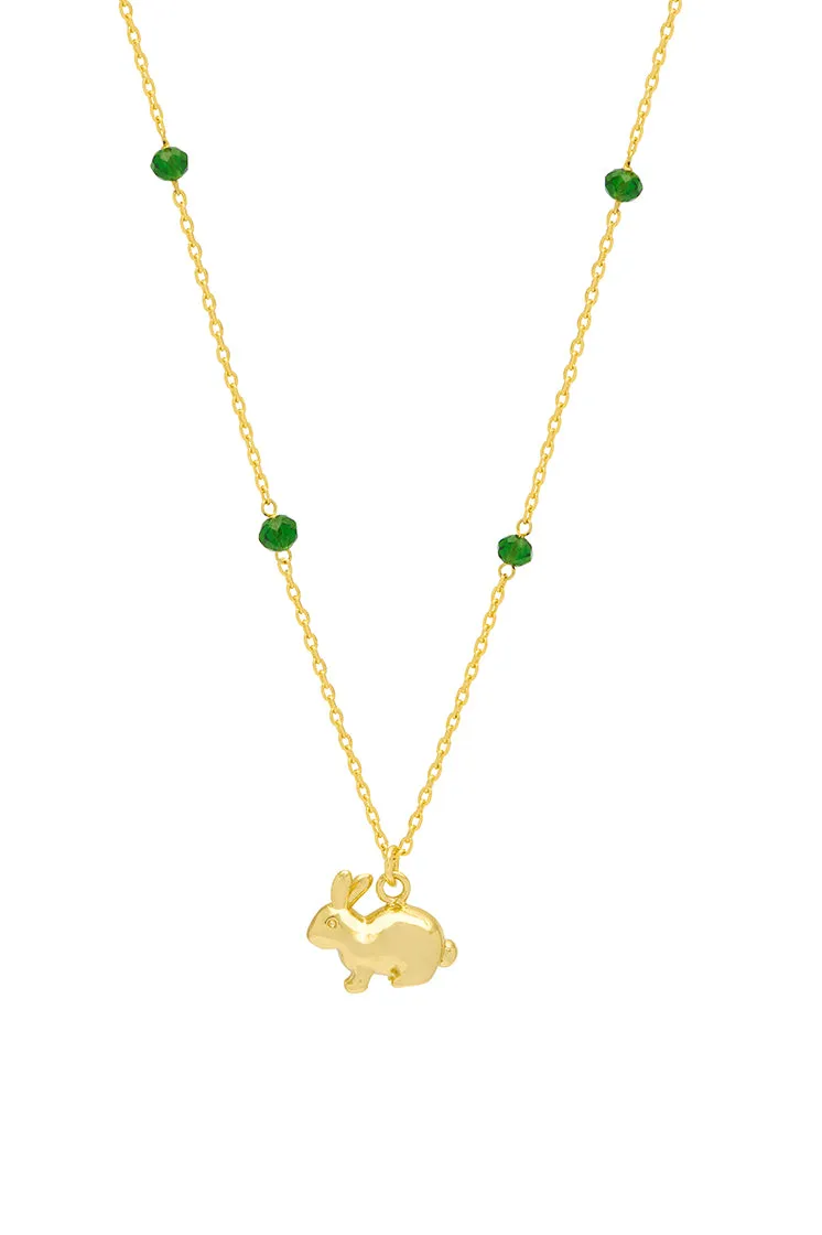 Green Rabbit Necklace sold by Estella Bartlett product image thumbnail 3