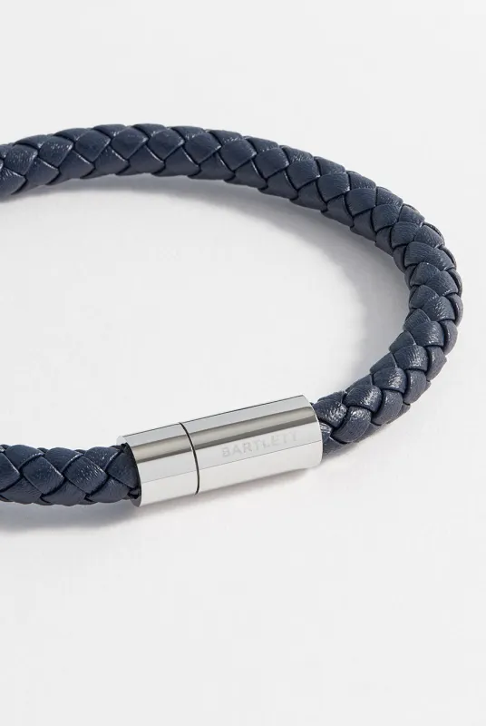 Men's Leather Single Plaited Wrap Bracelet sold by Estella Bartlett