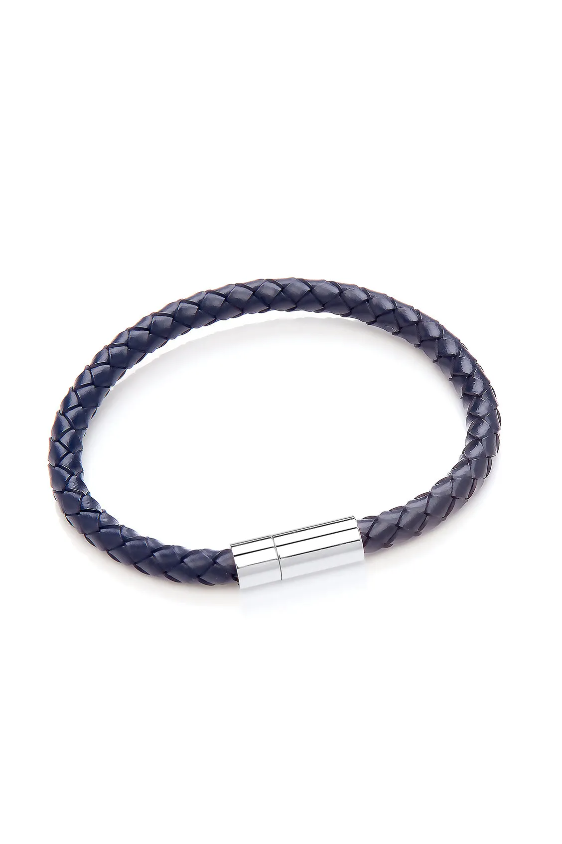 Men's Leather Single Plaited Wrap Bracelet sold by Estella Bartlett product image thumbnail 3