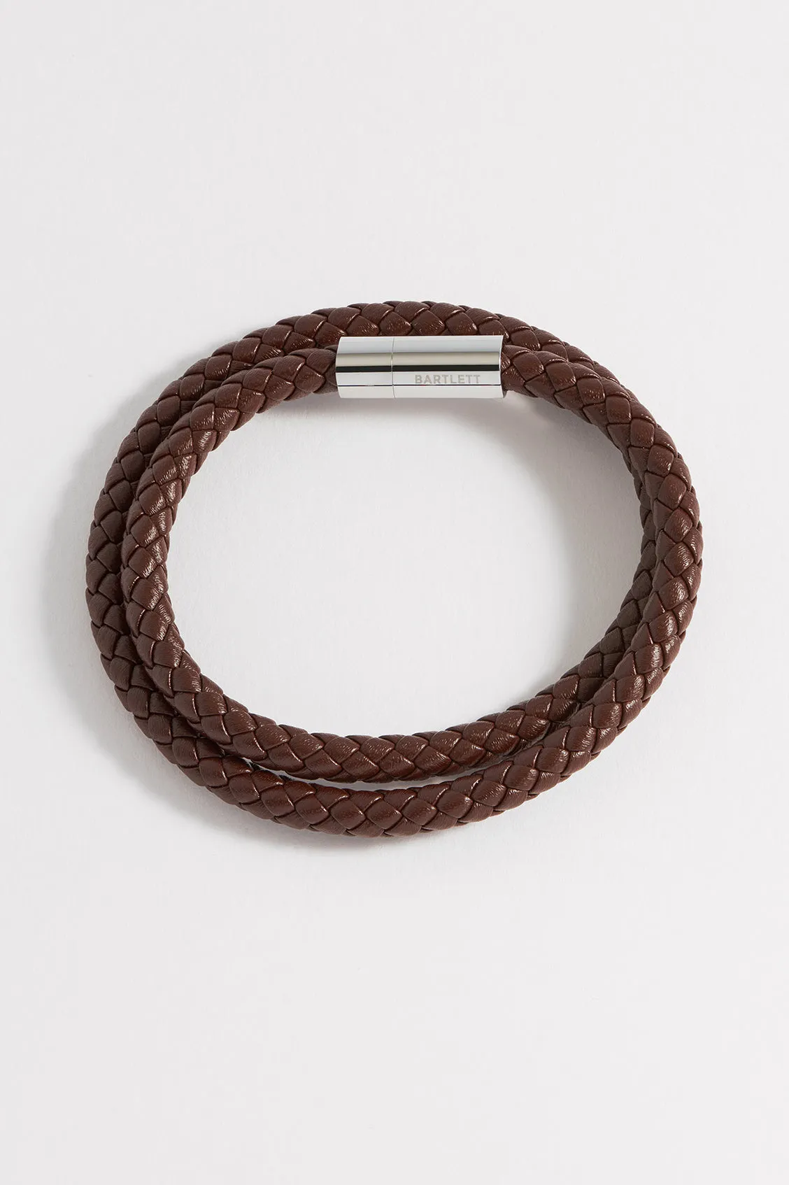 Men's Leather Double Plaited Wrap Bracelet sold by Estella Bartlett