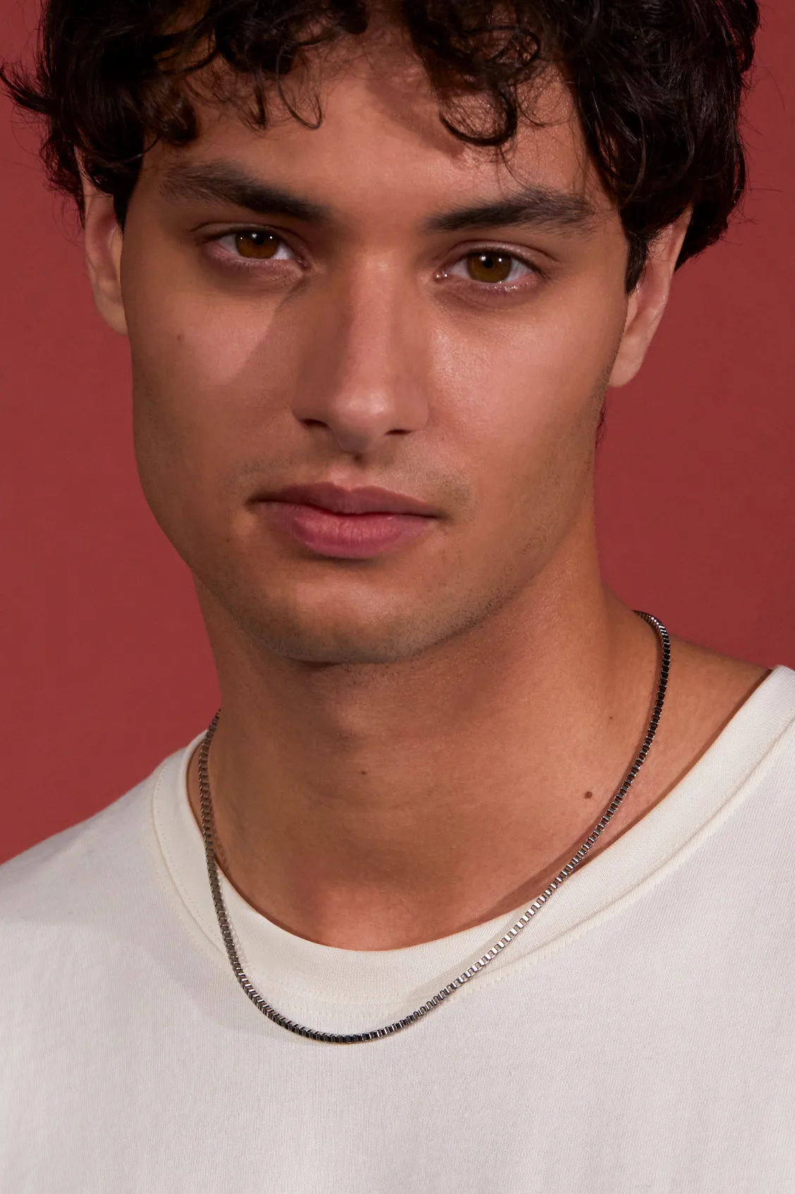 Men's Box Chain Necklace sold by Estella Bartlett product image thumbnail 2