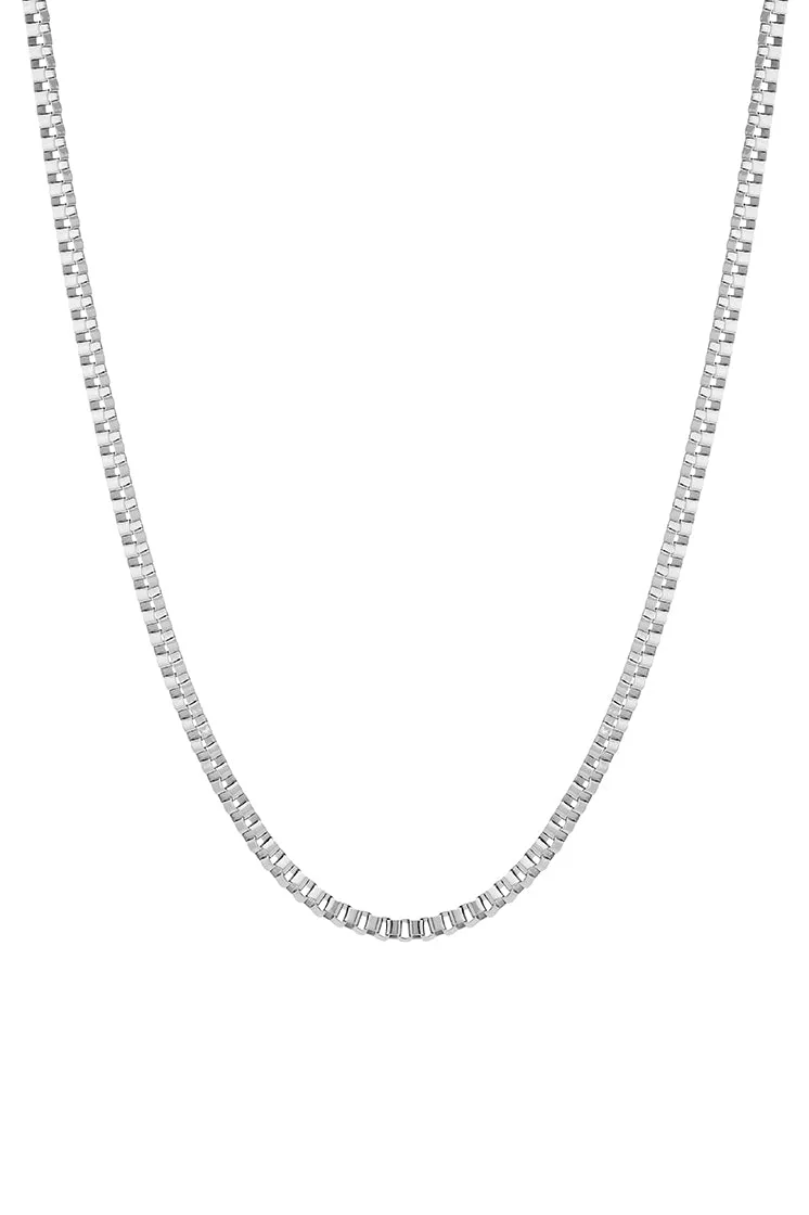 Men's Box Chain Necklace sold by Estella Bartlett product image thumbnail 3