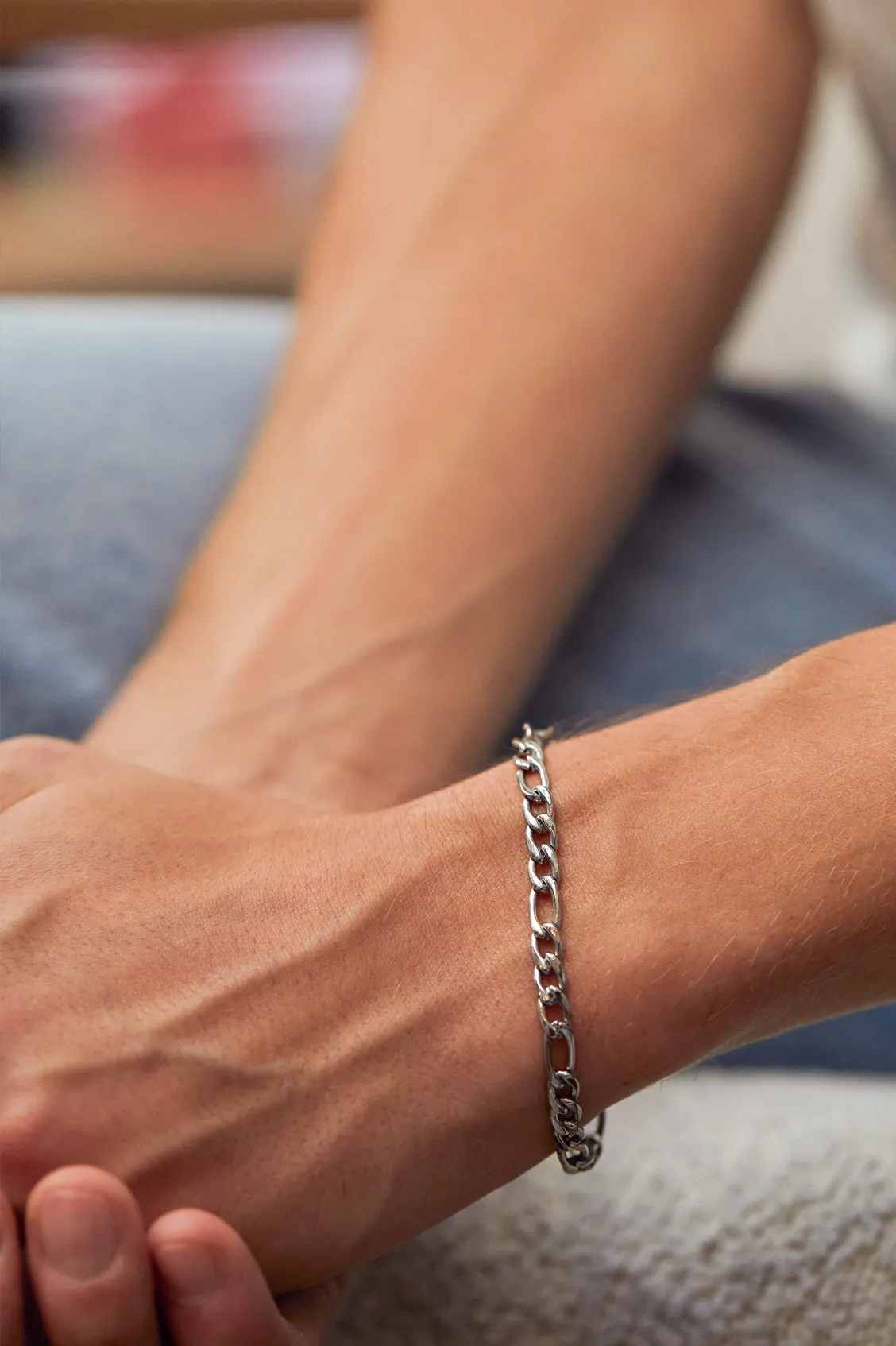 Men's Figaro Chain Bracelet sold by Estella Bartlett product image thumbnail 5