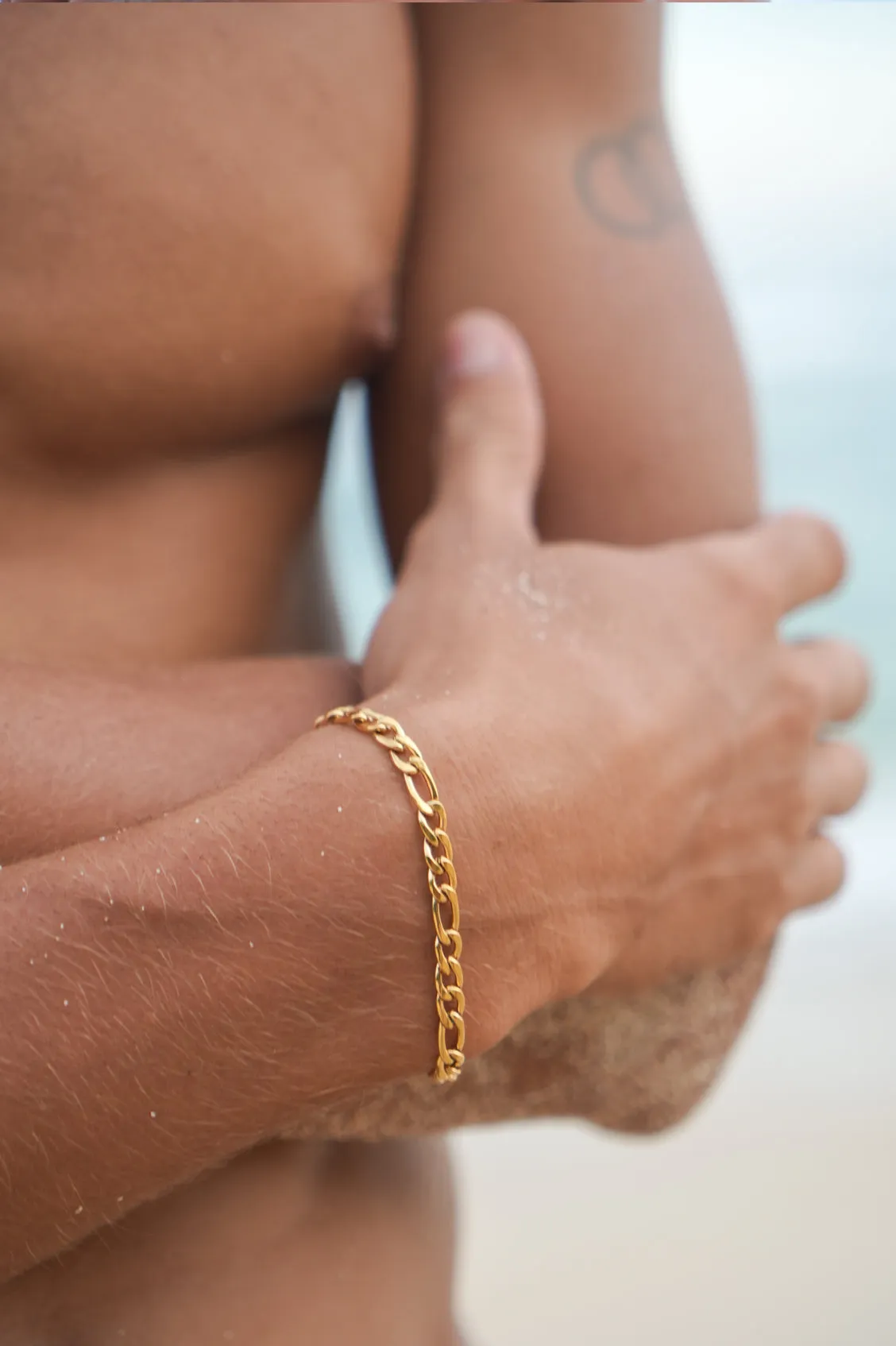 Men's Figaro Chain Bracelet sold by Estella Bartlett product image thumbnail 2