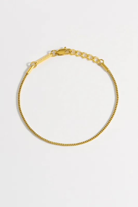 Men's Thin Box Chain Bracelet sold by Estella Bartlett