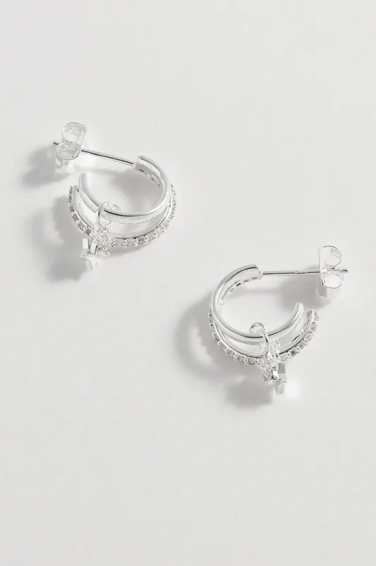Duo Pave Star Hoops sold by Estella Bartlett
