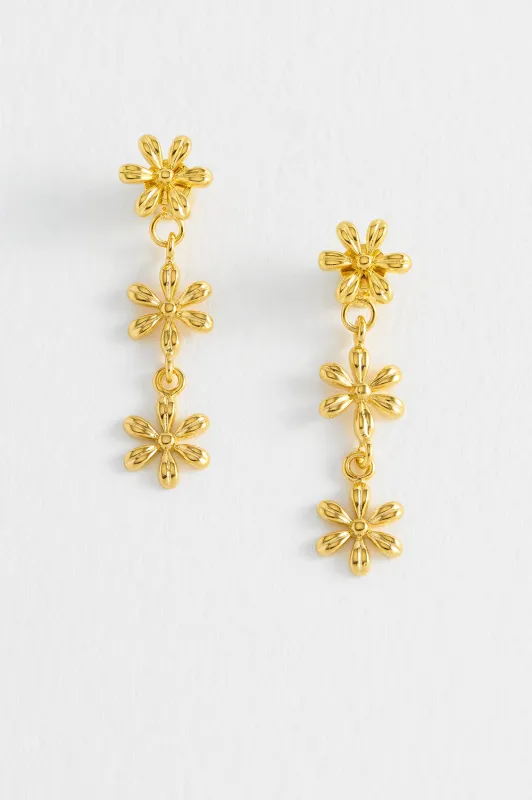 Trio Flower Drop Earrings sold by Estella Bartlett