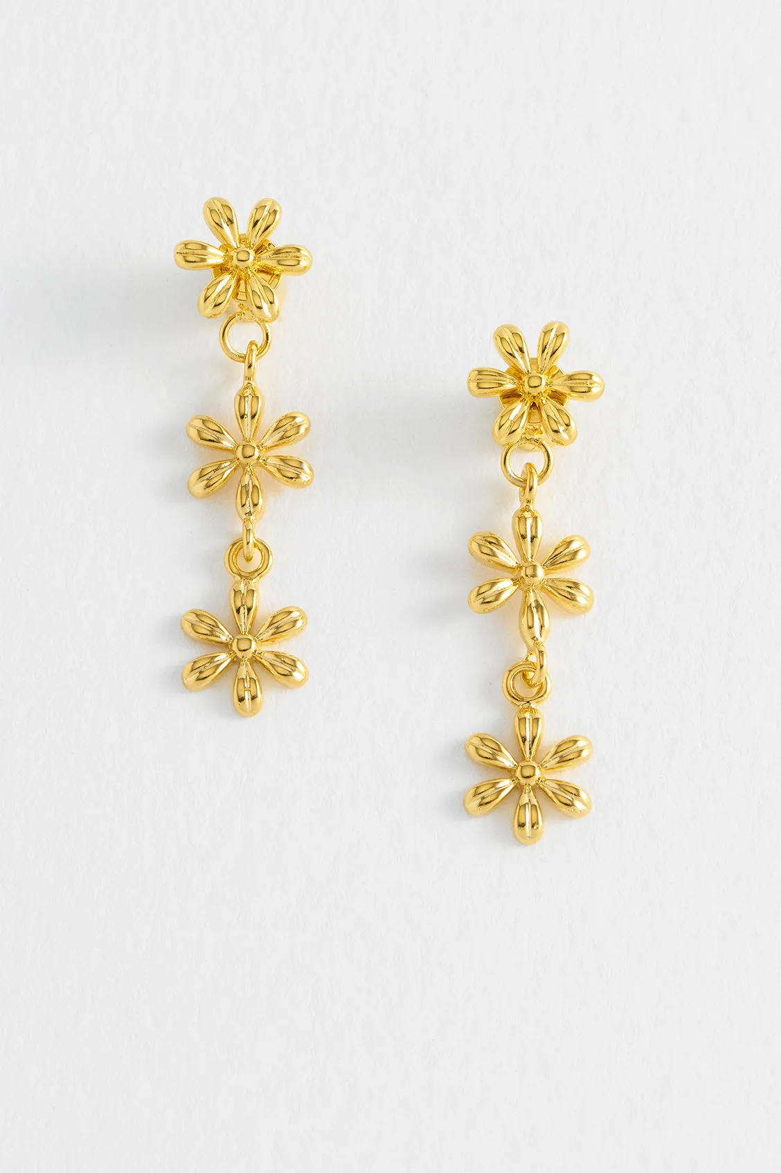 Trio Flower Drop Earrings sold by Estella Bartlett