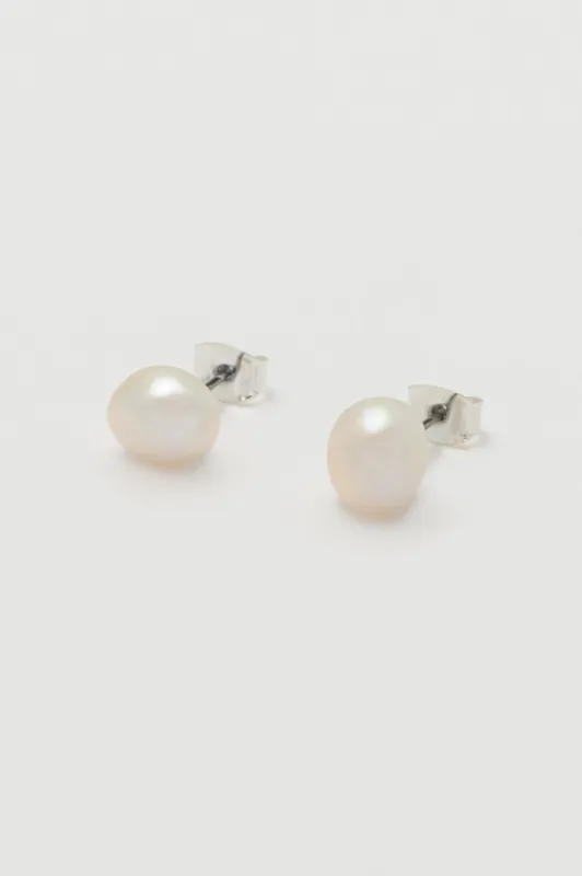 Baroque Pearl Stud Earrings made by Estella Bartlett
