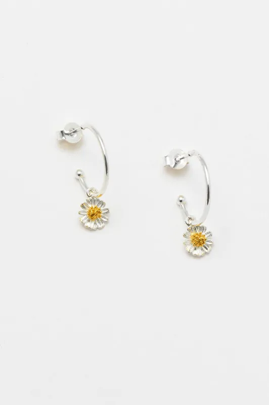 Wildflower Drop Hoop Earrings sold by Estella Bartlett