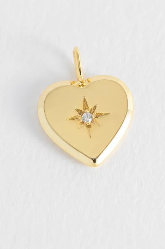 Heart CZ Charm sold by Estella Bartlett