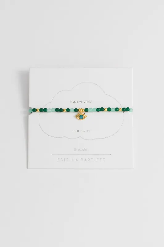 Beaded Evil Eye Charm Bracelet sold by Estella Bartlett