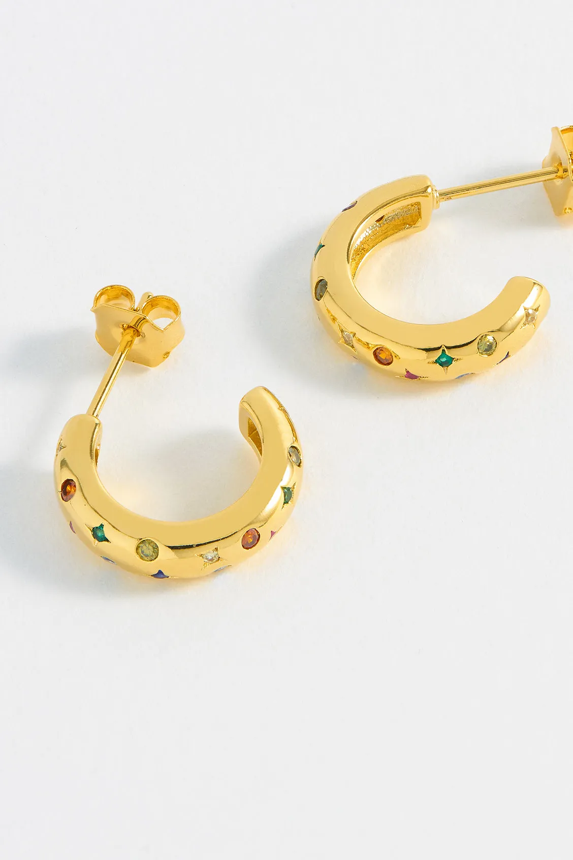 Chubby Rainbow Celestial Hoops sold by Estella Bartlett product image thumbnail 5
