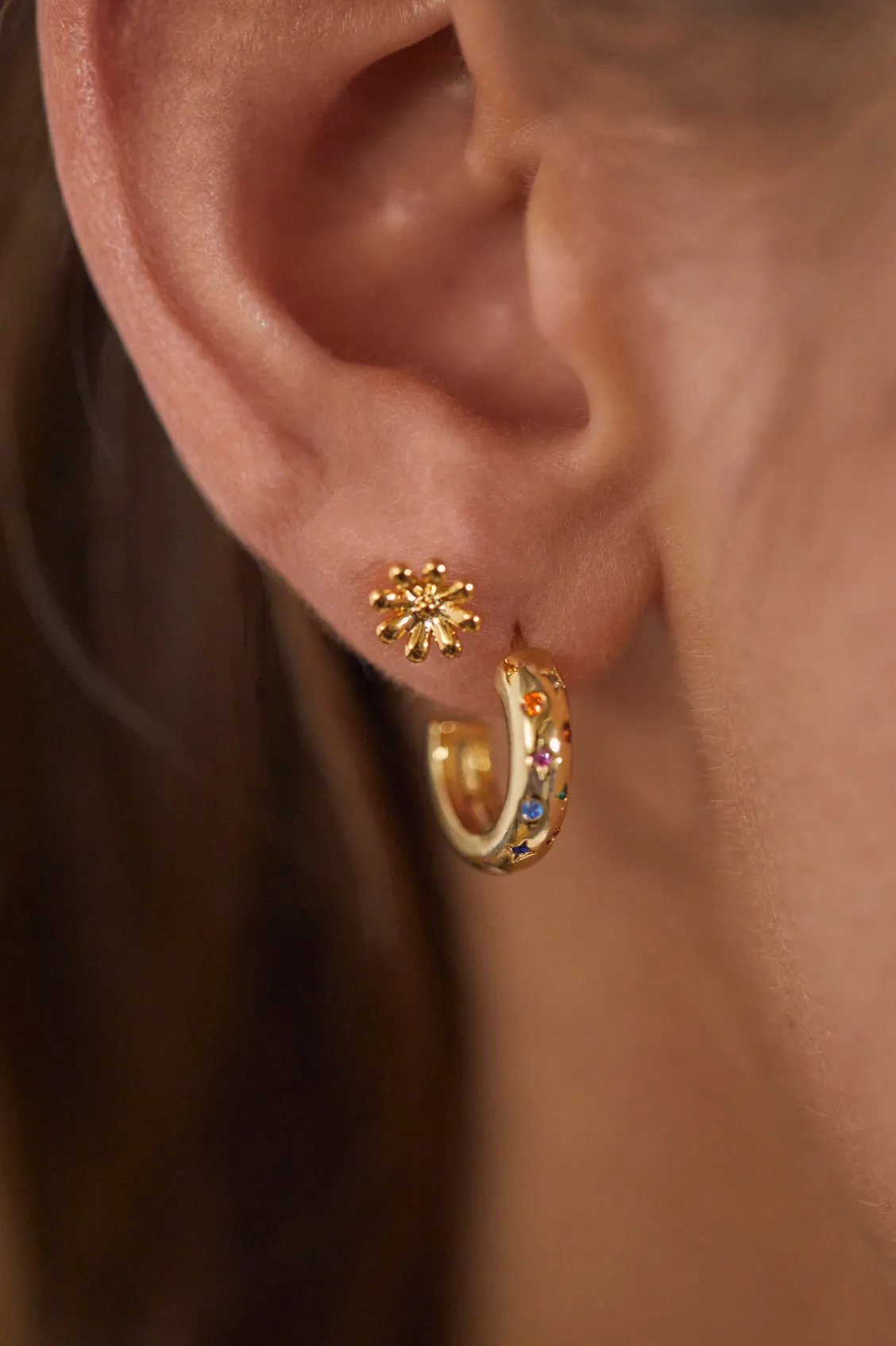Chubby Rainbow Celestial Hoops sold by Estella Bartlett product image thumbnail 4