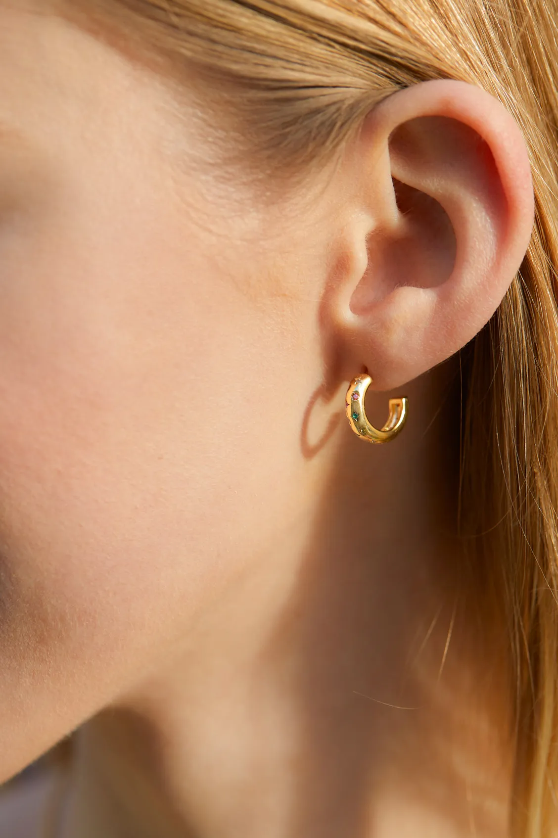 Chubby Rainbow Celestial Hoops sold by Estella Bartlett product image thumbnail 2