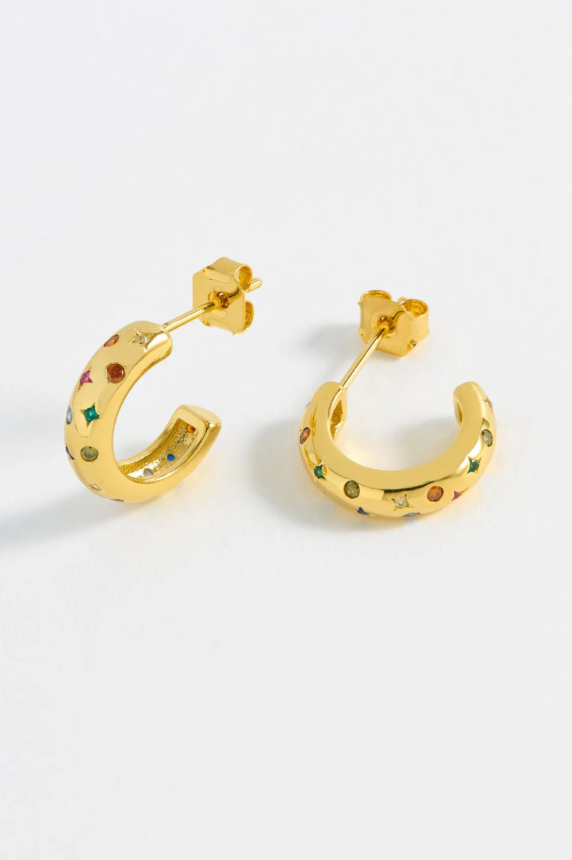 Chubby Rainbow Celestial Hoops sold by Estella Bartlett