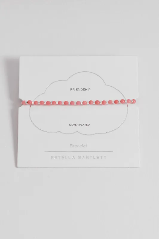Coral Agate Gemstone Amelia Bracelet sold by Estella Bartlett