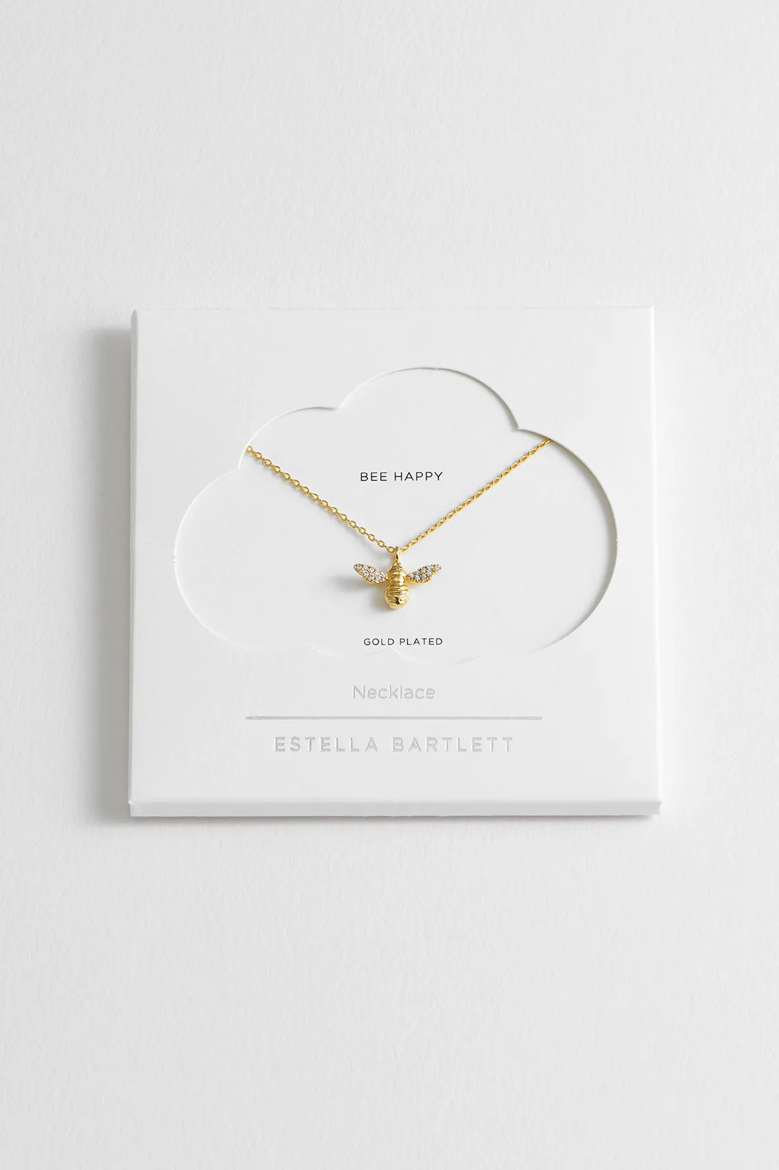 CZ Bee Charm Pendant Necklace sold by Estella Bartlett