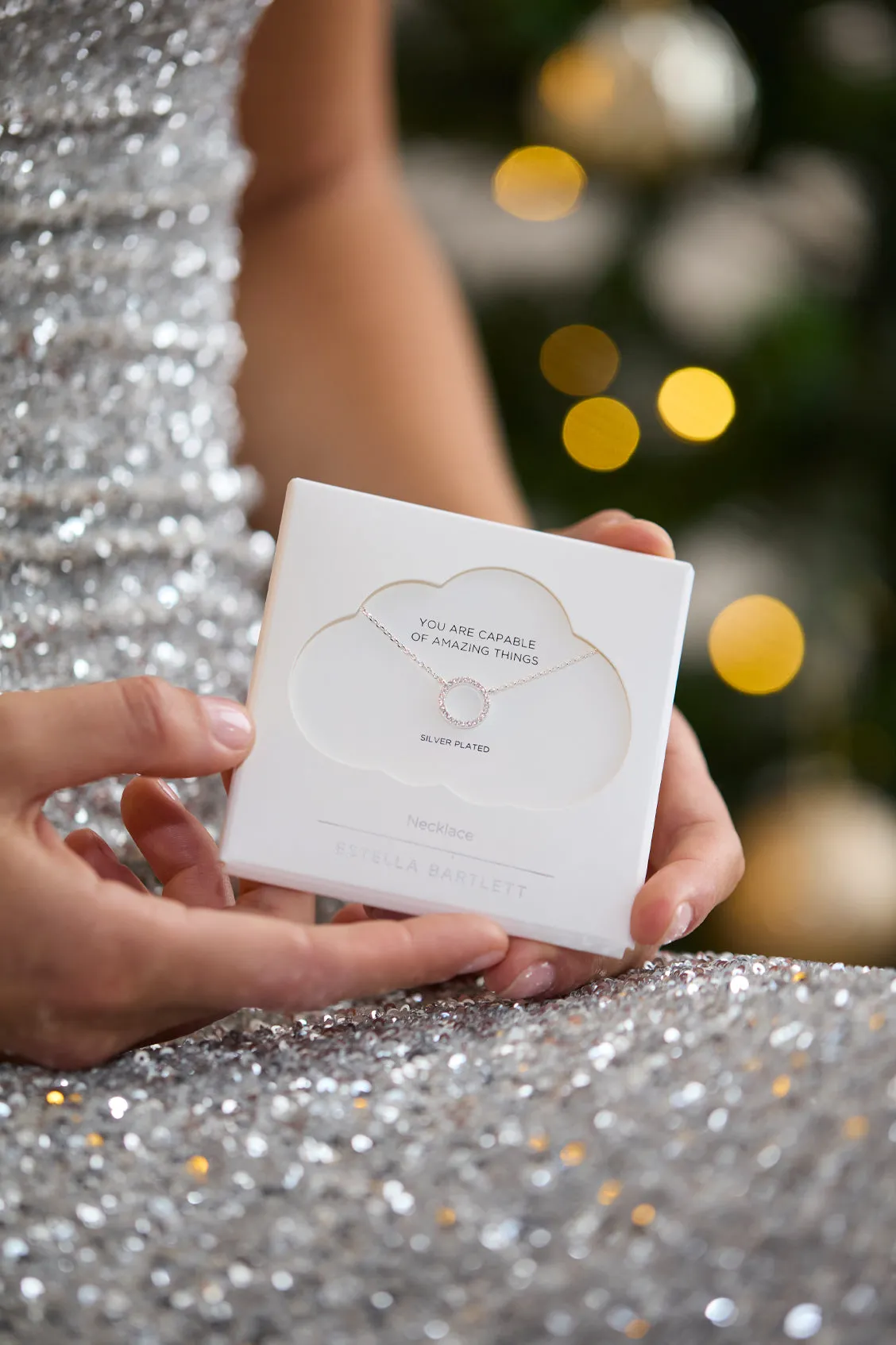 Circle CZ Necklace sold by Estella Bartlett product image thumbnail 2