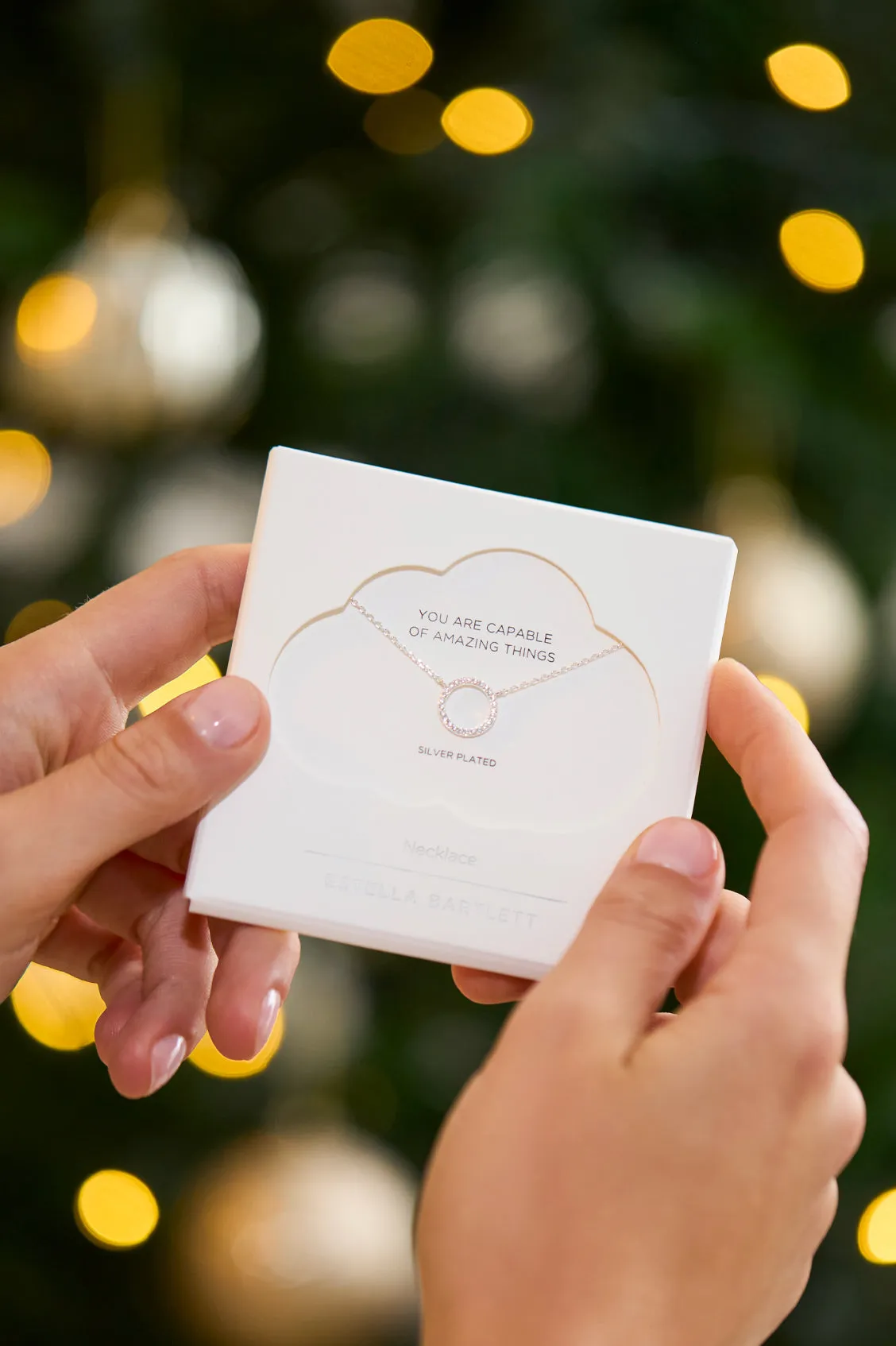 Circle CZ Necklace sold by Estella Bartlett product image thumbnail 4