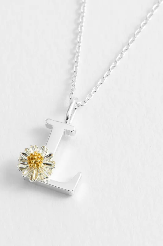 Wildflower Initial Pendant sold by Estella Bartlett