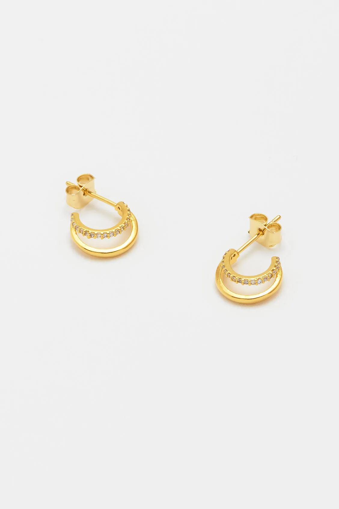 Pave Curl Hoops sold by Estella Bartlett