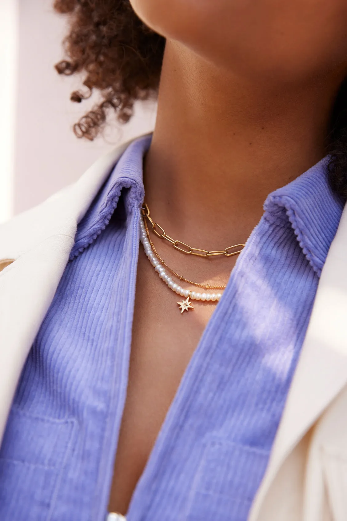 Paperclip Link Chain Necklace sold by Estella Bartlett product image thumbnail 2