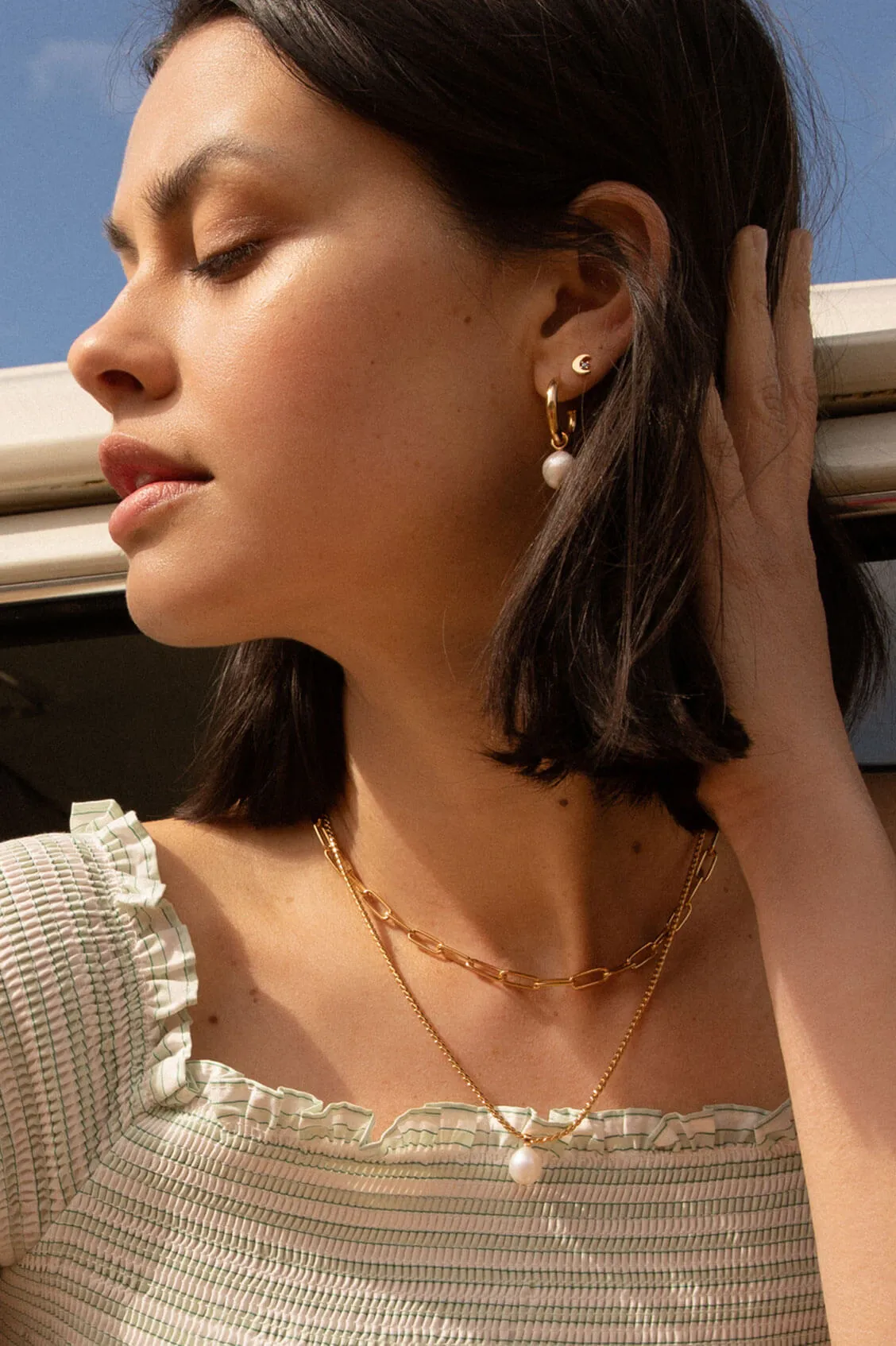 Paperclip Link Chain Necklace sold by Estella Bartlett product image thumbnail 5