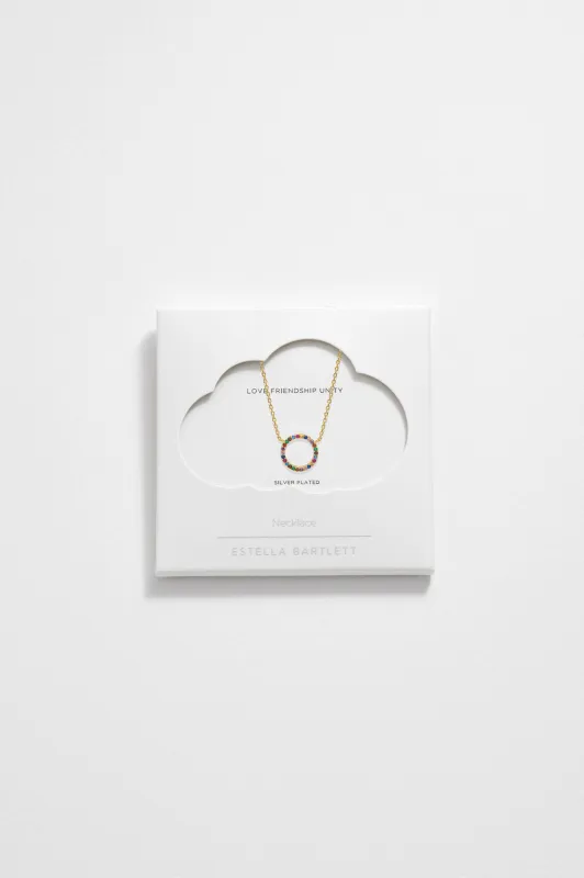 Rainbow Circle Necklace sold by Estella Bartlett