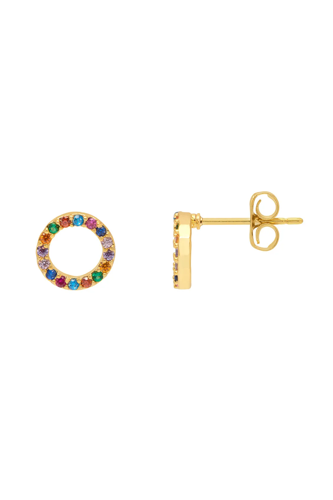 Rainbow Circle Earrings sold by Estella Bartlett product image thumbnail 3