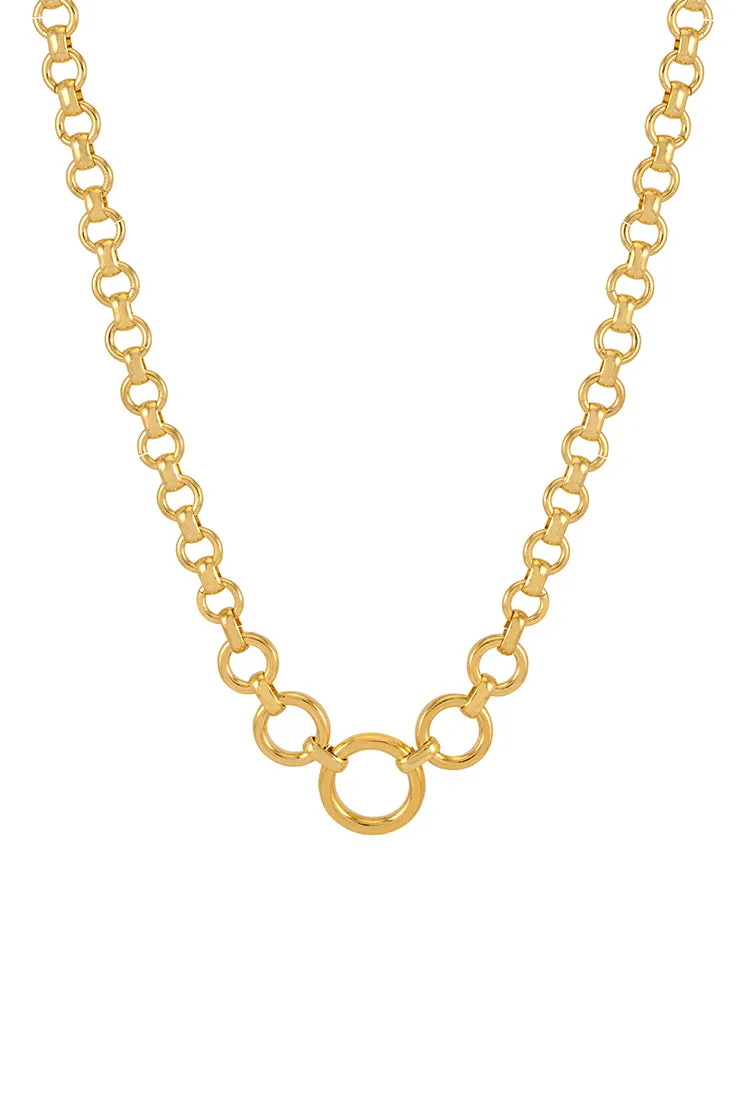 Graduated Round Link Chain Necklace sold by Estella Bartlett product image thumbnail 3