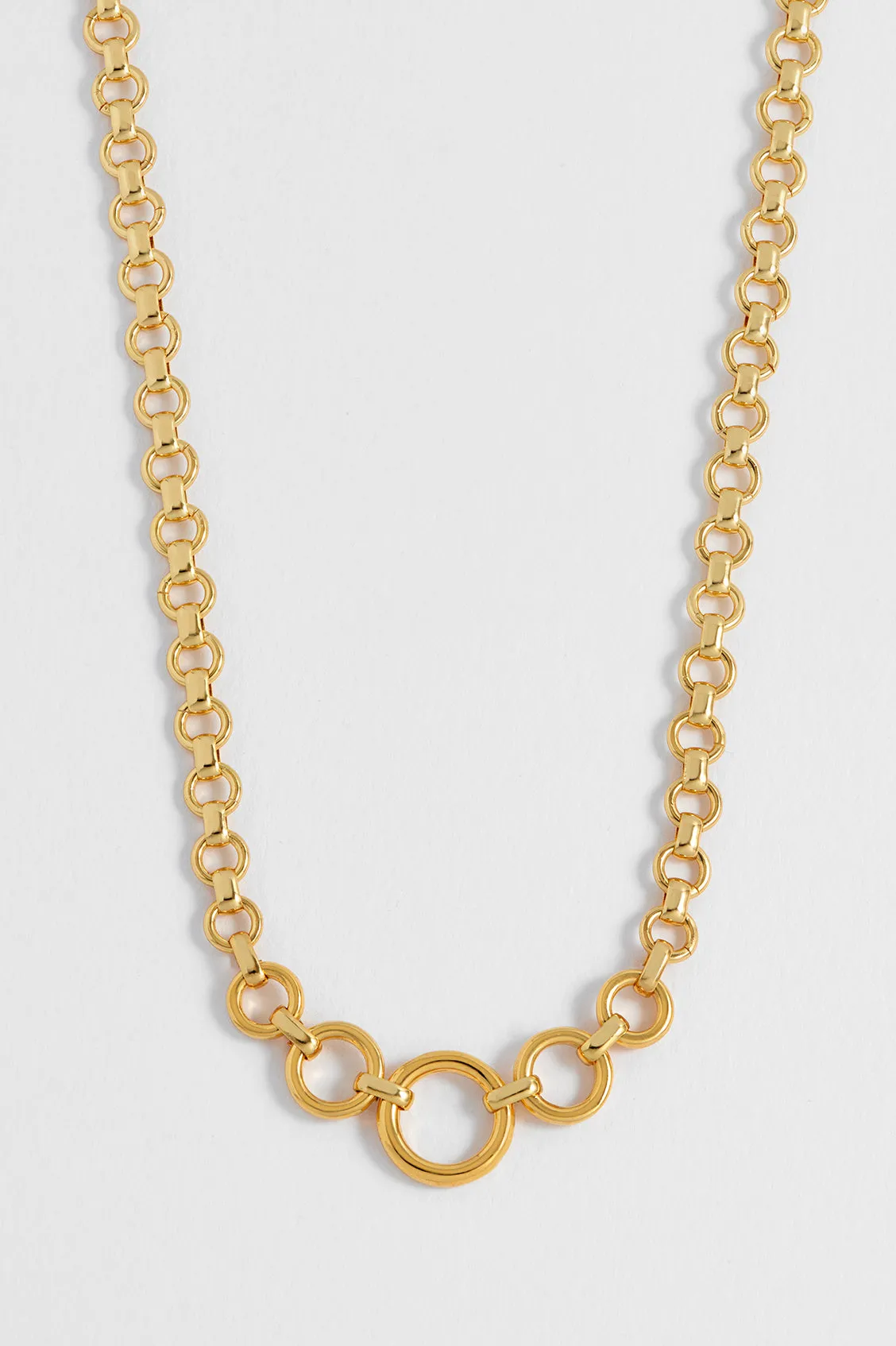 Graduated Round Link Chain Necklace sold by Estella Bartlett product image thumbnail 4