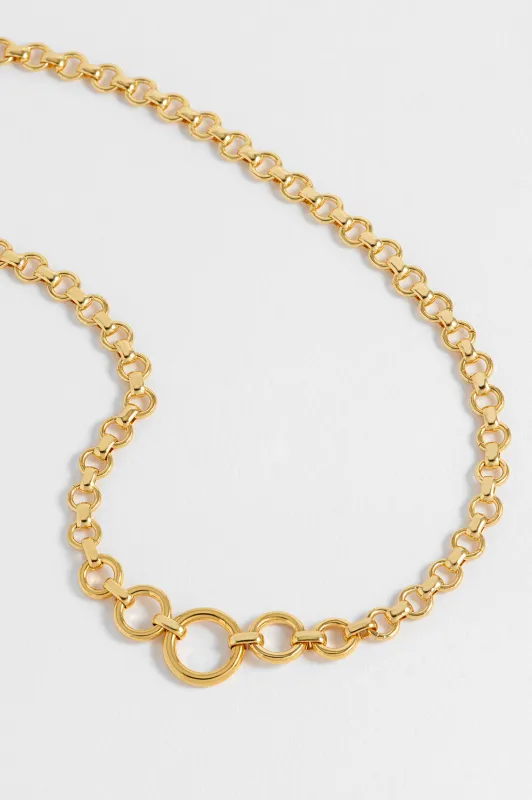 Graduated Round Link Chain Necklace sold by Estella Bartlett