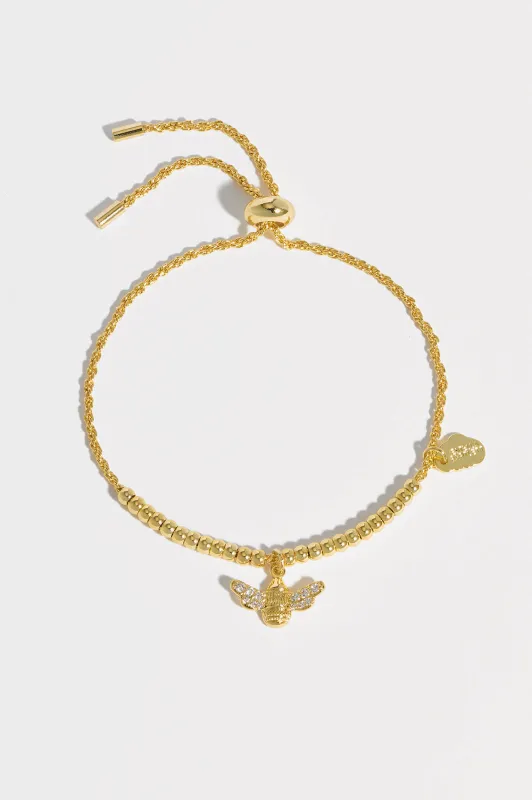 CZ Bee Charm Amelia Bracelet sold by Estella Bartlett
