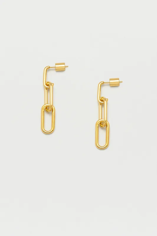Paperclip Chain Link Drop Earrings sold by Estella Bartlett
