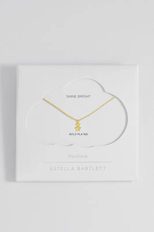 Triple Star Drop Necklace sold by Estella Bartlett