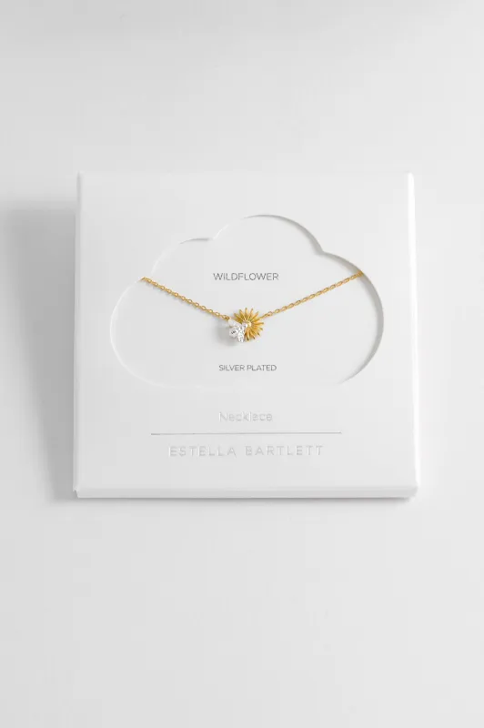 Flower Bee Pendant Necklace sold by Estella Bartlett