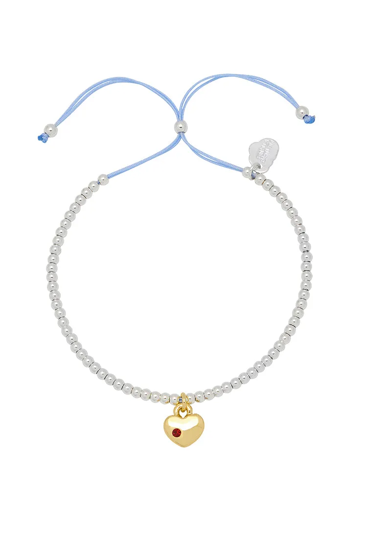 CZ Heart Padlock Bracelet sold by Estella Bartlett product image thumbnail 3