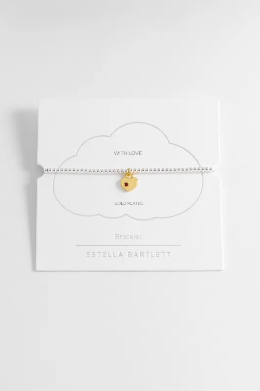CZ Heart Padlock Bracelet sold by Estella Bartlett
