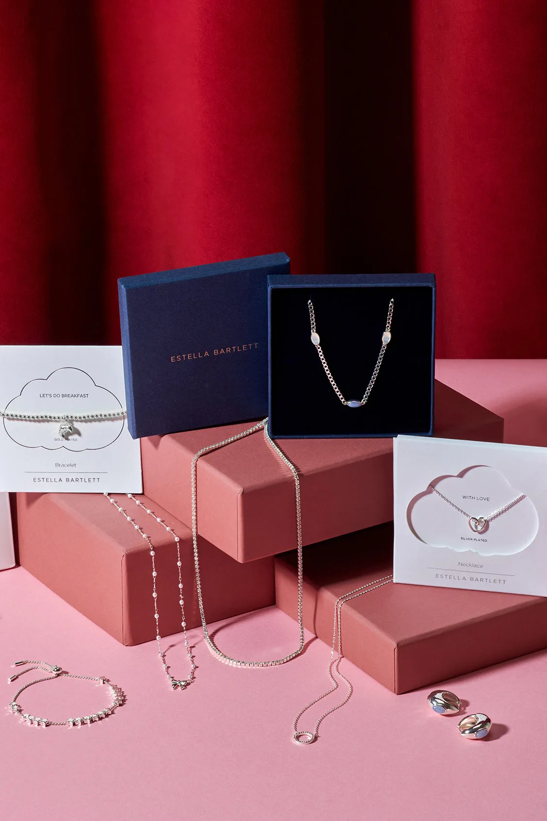 Fine Tennis Chain Necklace sold by Estella Bartlett product image thumbnail 5